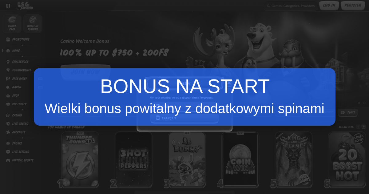SG Casino Polska - Kasyno Online | Bonus 500 zł + Darmowe Spiny