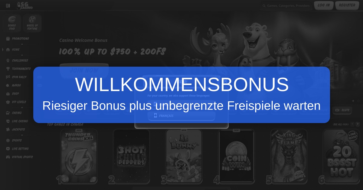 SG Casino Deutschland - Online Casino | Großer Bonus & Freispiele