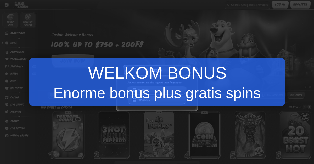 SG Casino Nederland - Online Casino | Grote Bonus & Free Spins
